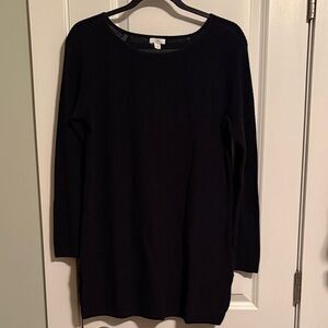 NWT J. Jill Navy Blue Sweater Tunic Top